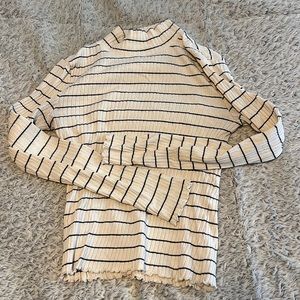 Banana republic medium striped turtle neck
